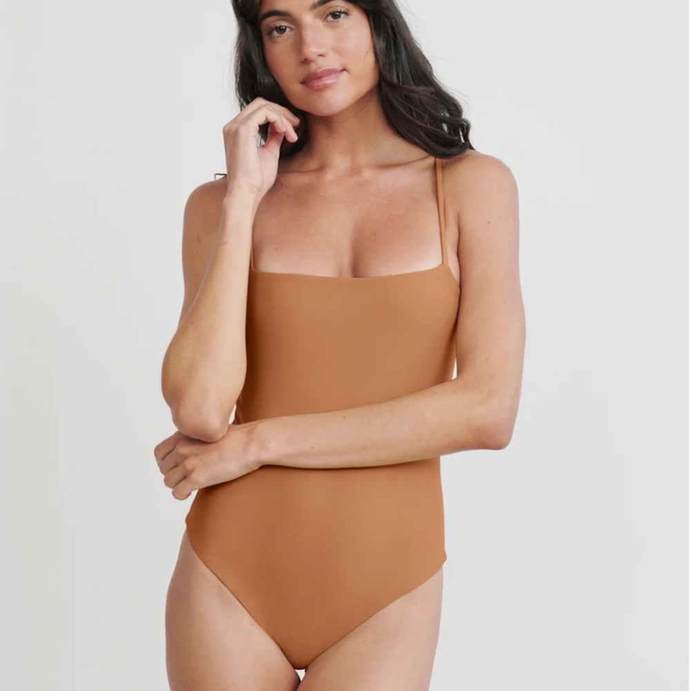 Jenni Kayne Malta One Piece Swimsuit, Terracotta, Large